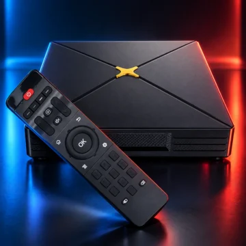 Smarter X Android TV Box with remote control – 4K streaming device