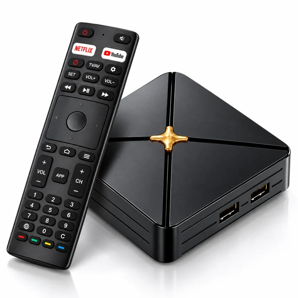 Smarter X-Pro BT 4K Android TV Box with Remote Control, Amlogic Quad-Core, 4GB RAM and 32GB Storage